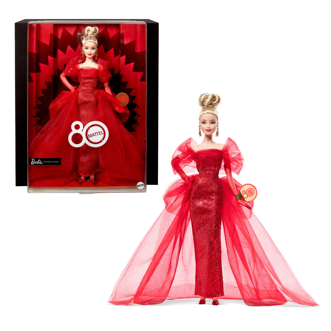 Barbie Signature Mattel 80th Anniversary Barbie Doll - Blonde