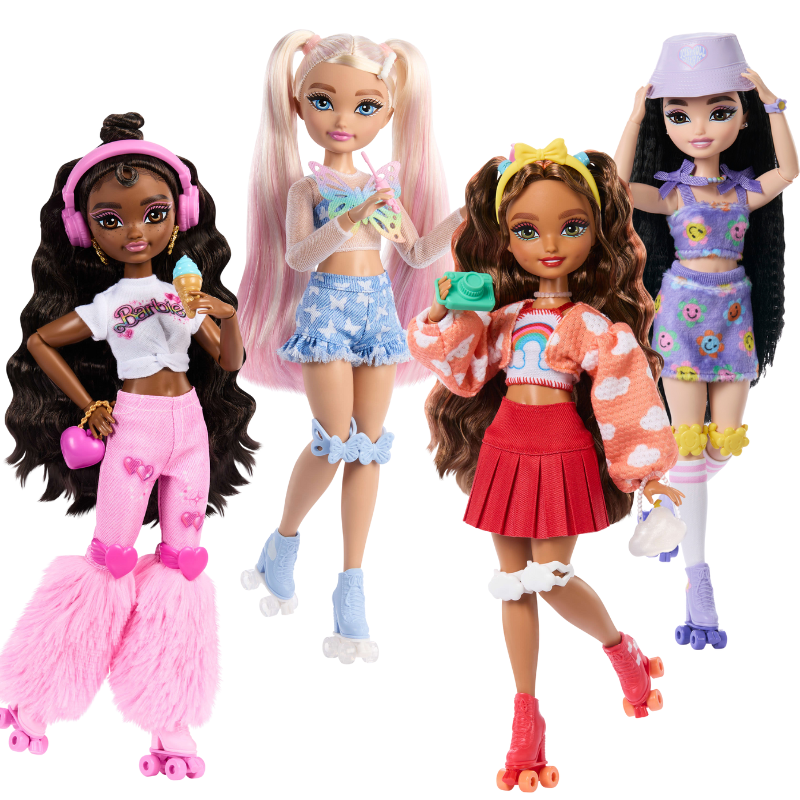 Bundle: Barbie Dream Besties Roller Skate 4 Pack