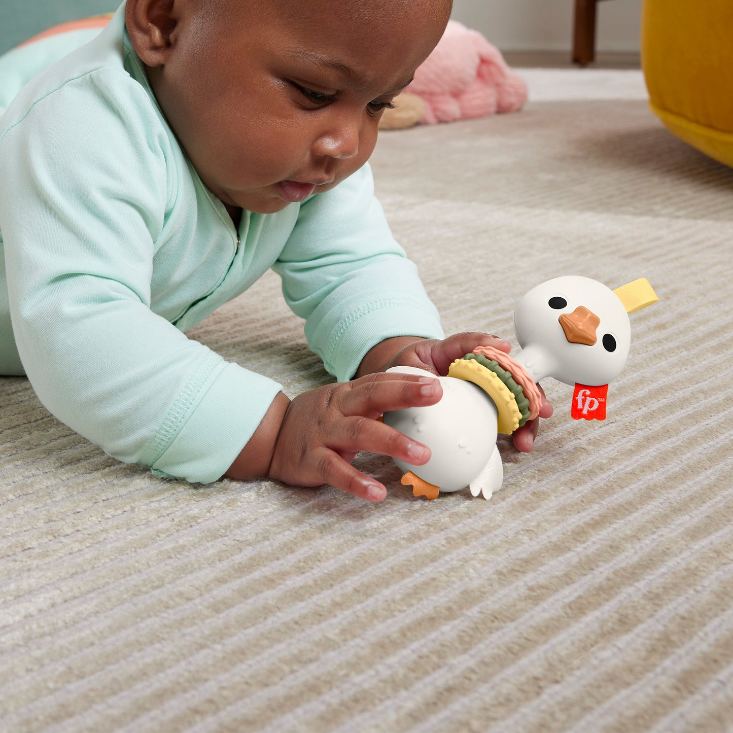 Fisher-Price Animal Themed Baby Teether Rattle & Clacker for Newborns - Assorted*
