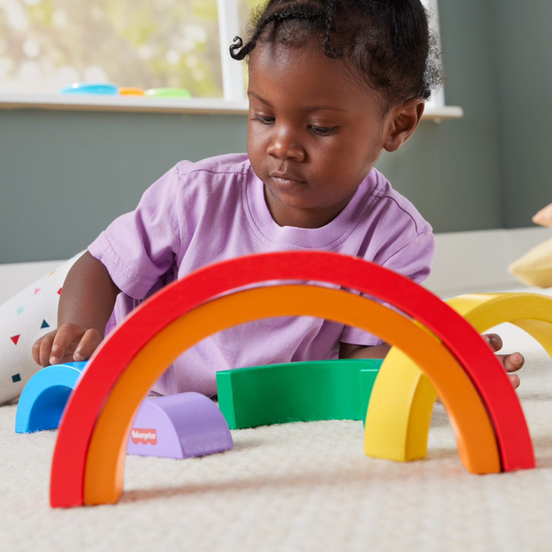 Fisher-Price Wooden Stacking Rainbow