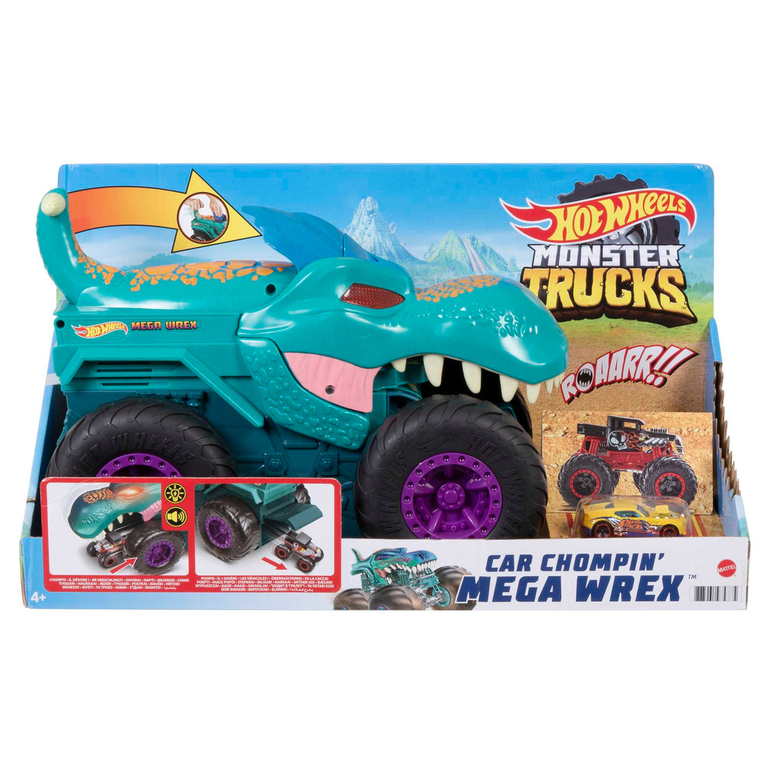 Hot Wheels Monster Trucks Car Chompin' Mega-Wrex Vehicle