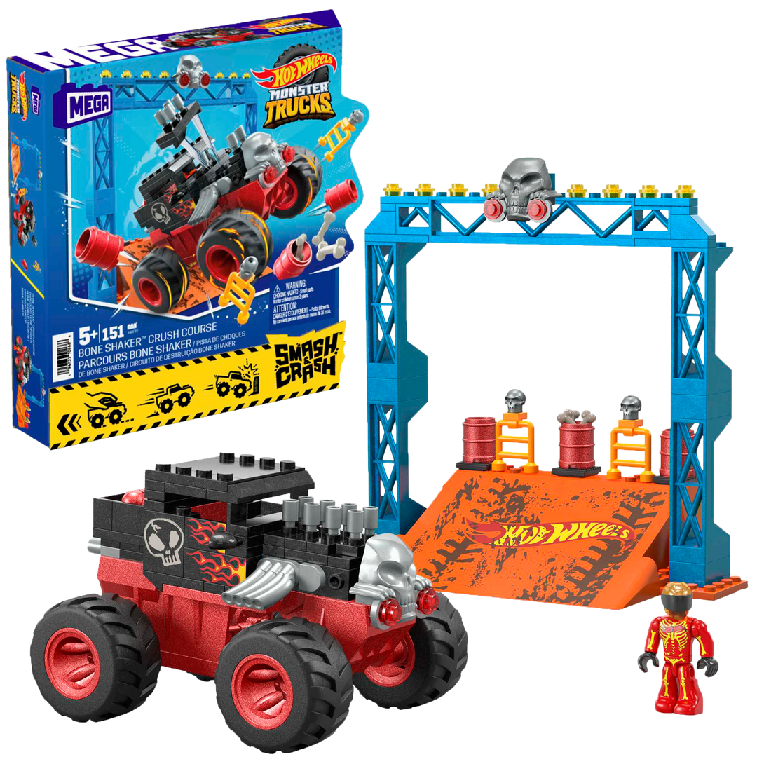 Mega Hot Wheels Smash N Crash Bone Shaker Crush Course - Assorted*