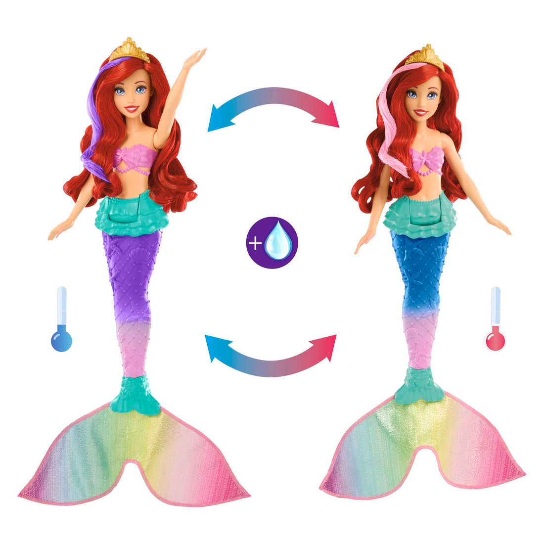 Disney Princess Swim & Splash Ariel Doll
