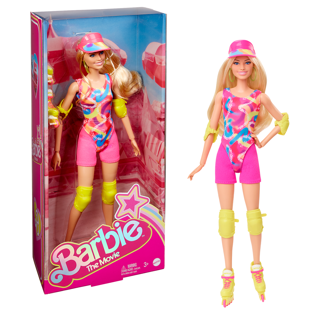 Barbie Movie Doll, Margot Robbie as Barbie in Inline Skating Outfit