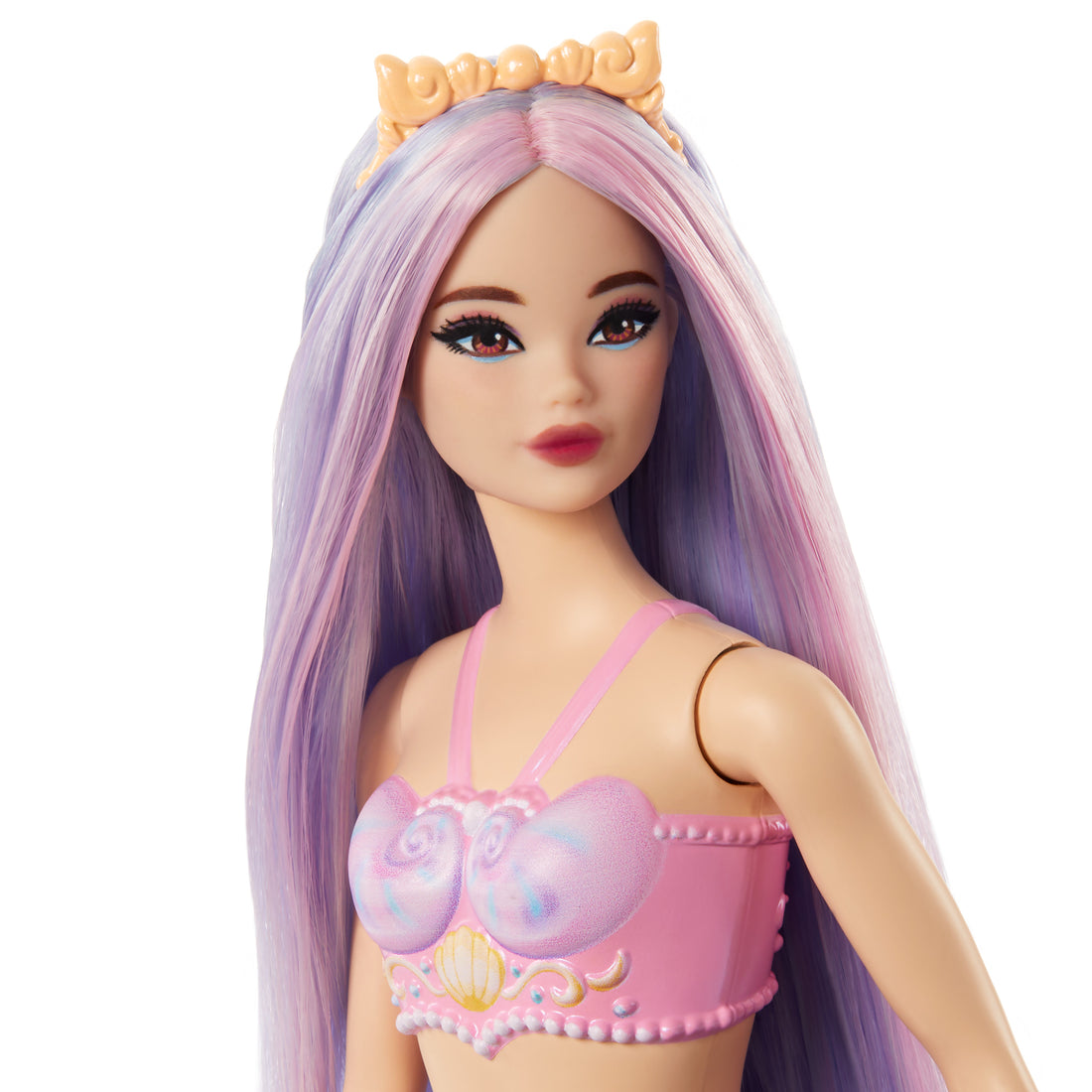 Barbie Mermaid Doll with Lilac Hair, Purple Tail and Headband Accessory
