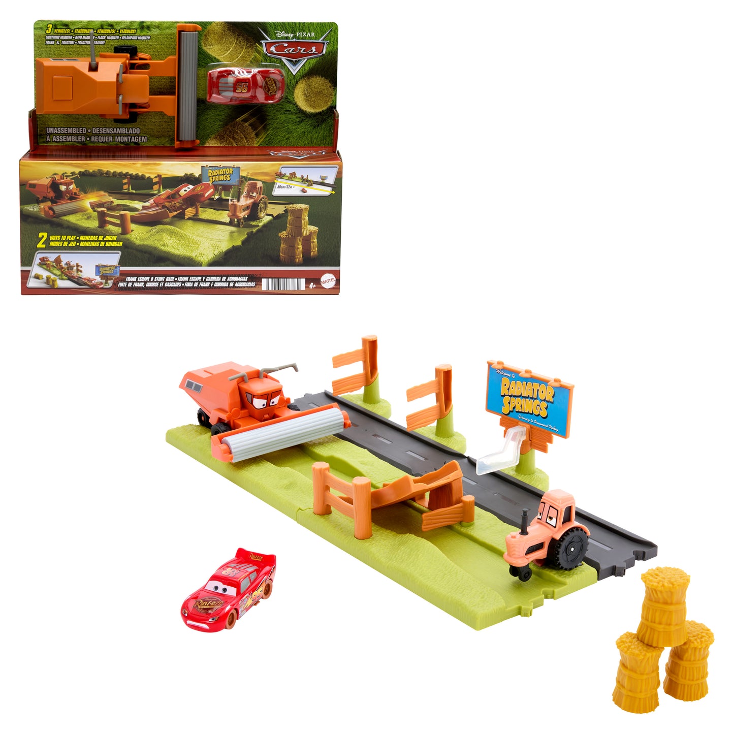 Disney and Pixar Cars Frank Escape & Stunt Race Playset