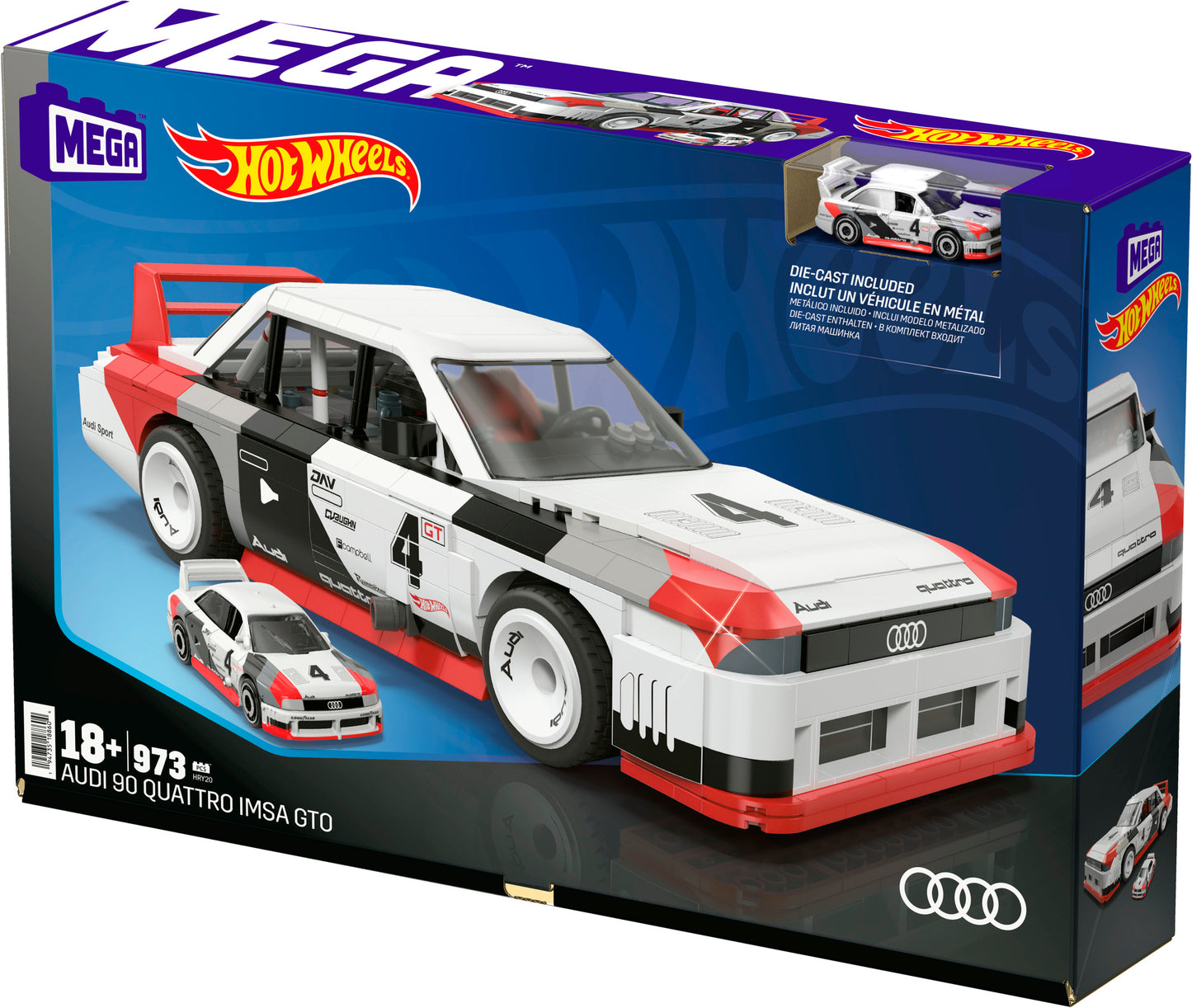 Mega Showcase Hot Wheels Audi 90 Quattro Imsa Gto