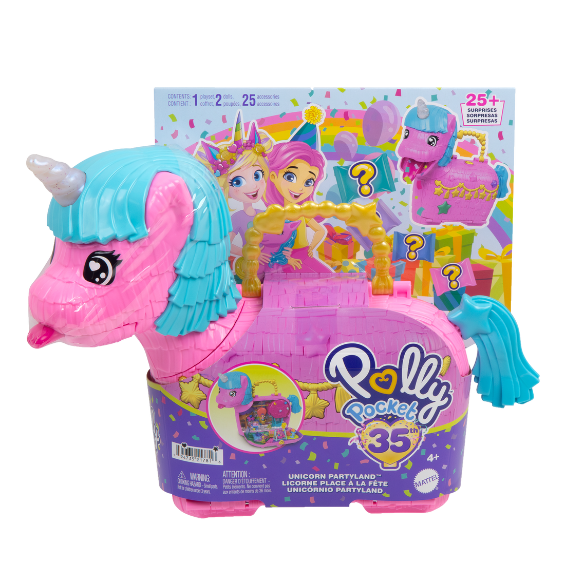 POLLY POCKET UNICORN PARTYLAND Playset
