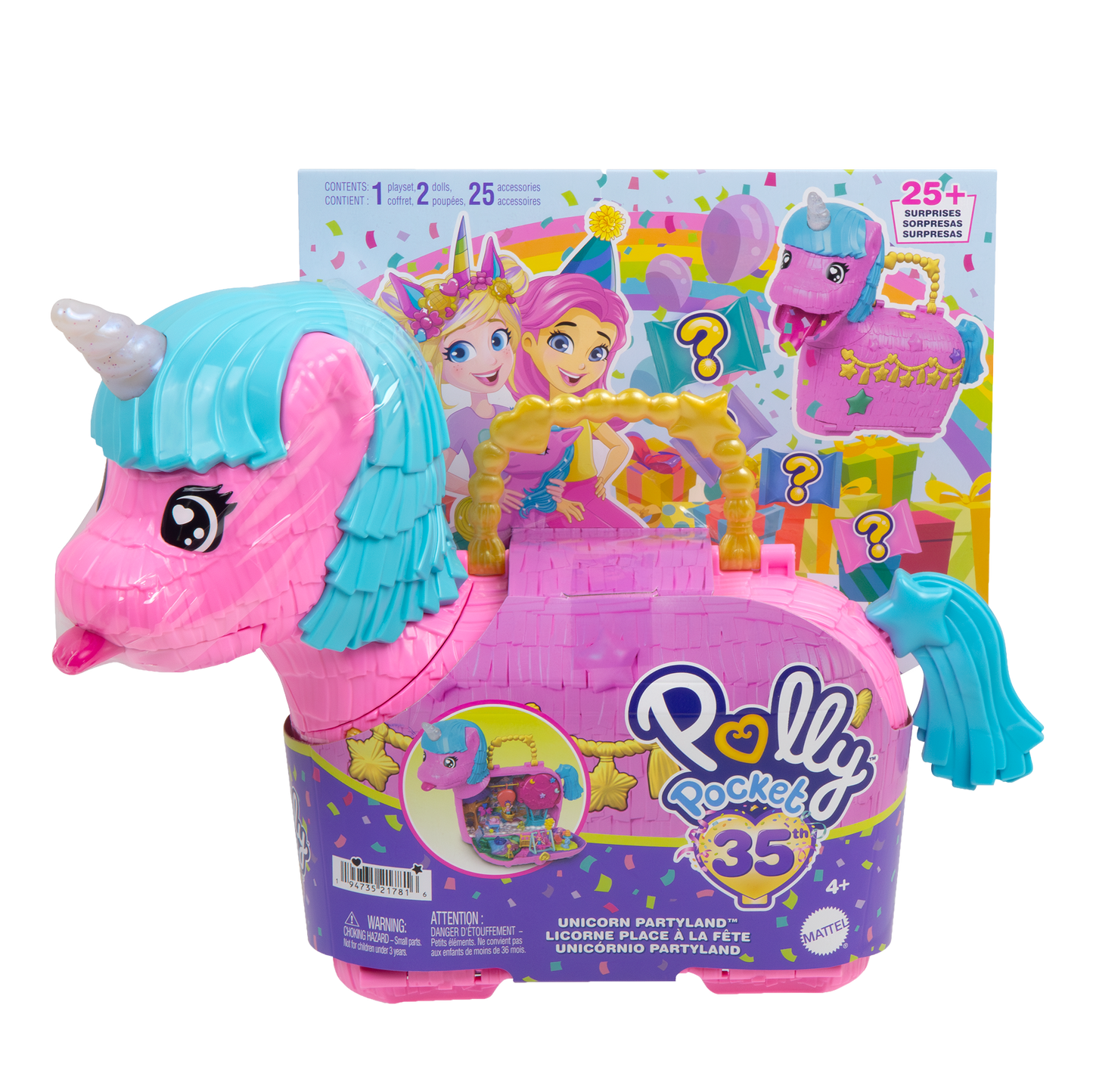 POLLY POCKET UNICORN PARTYLAND Playset