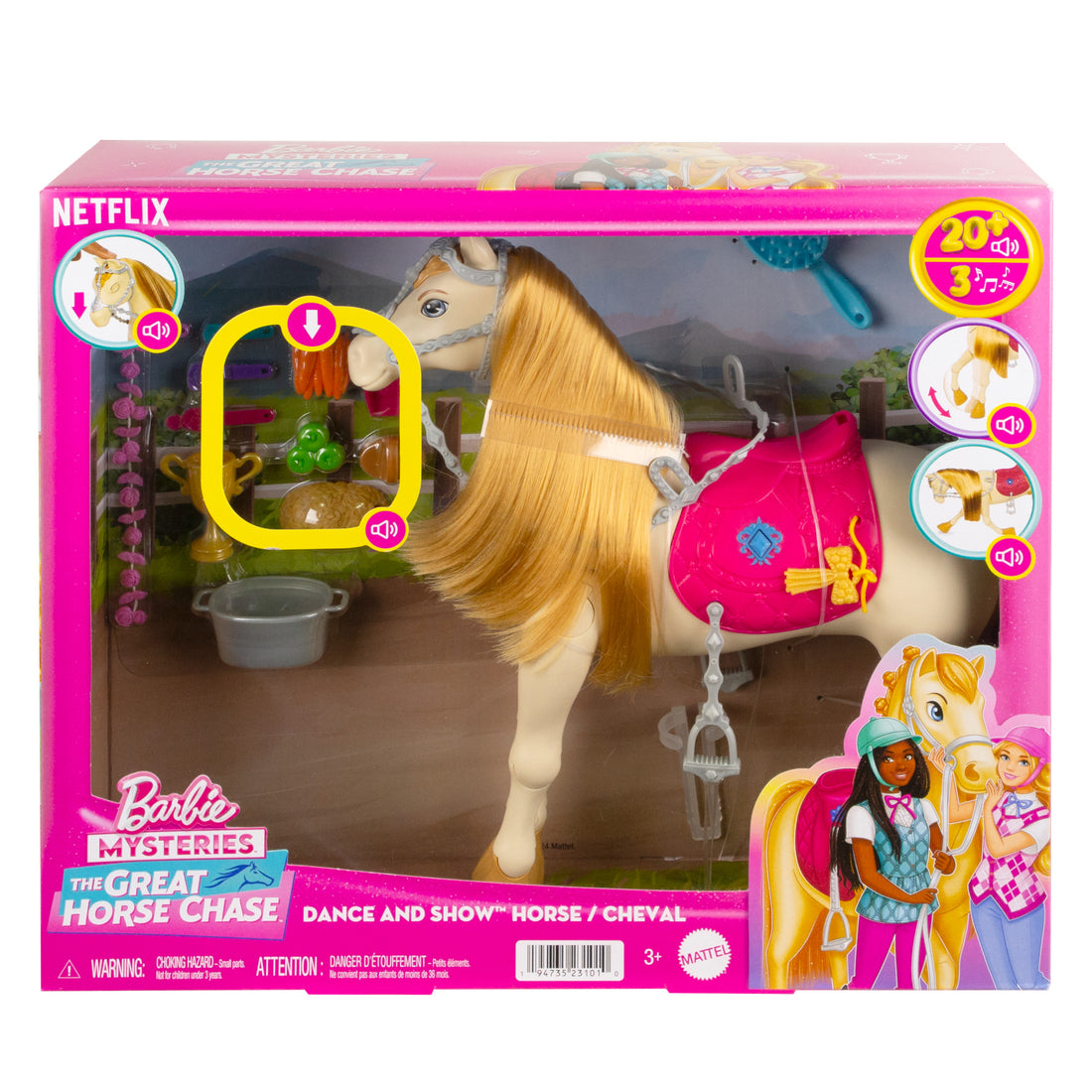 Bundle: Barbie Malibu Doll & Barbie Show Horse.