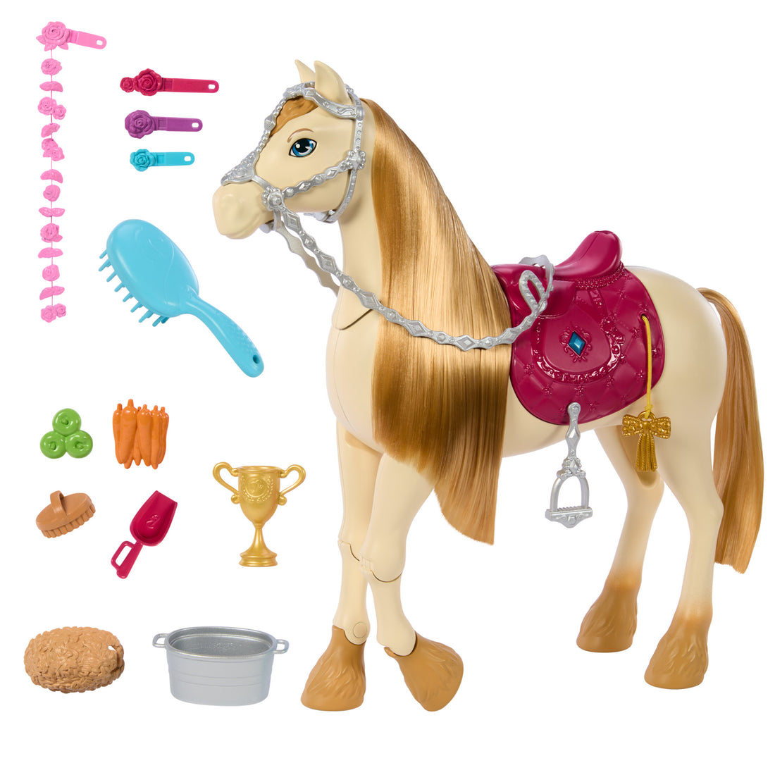 Bundle: Barbie Malibu Doll & Barbie Show Horse.