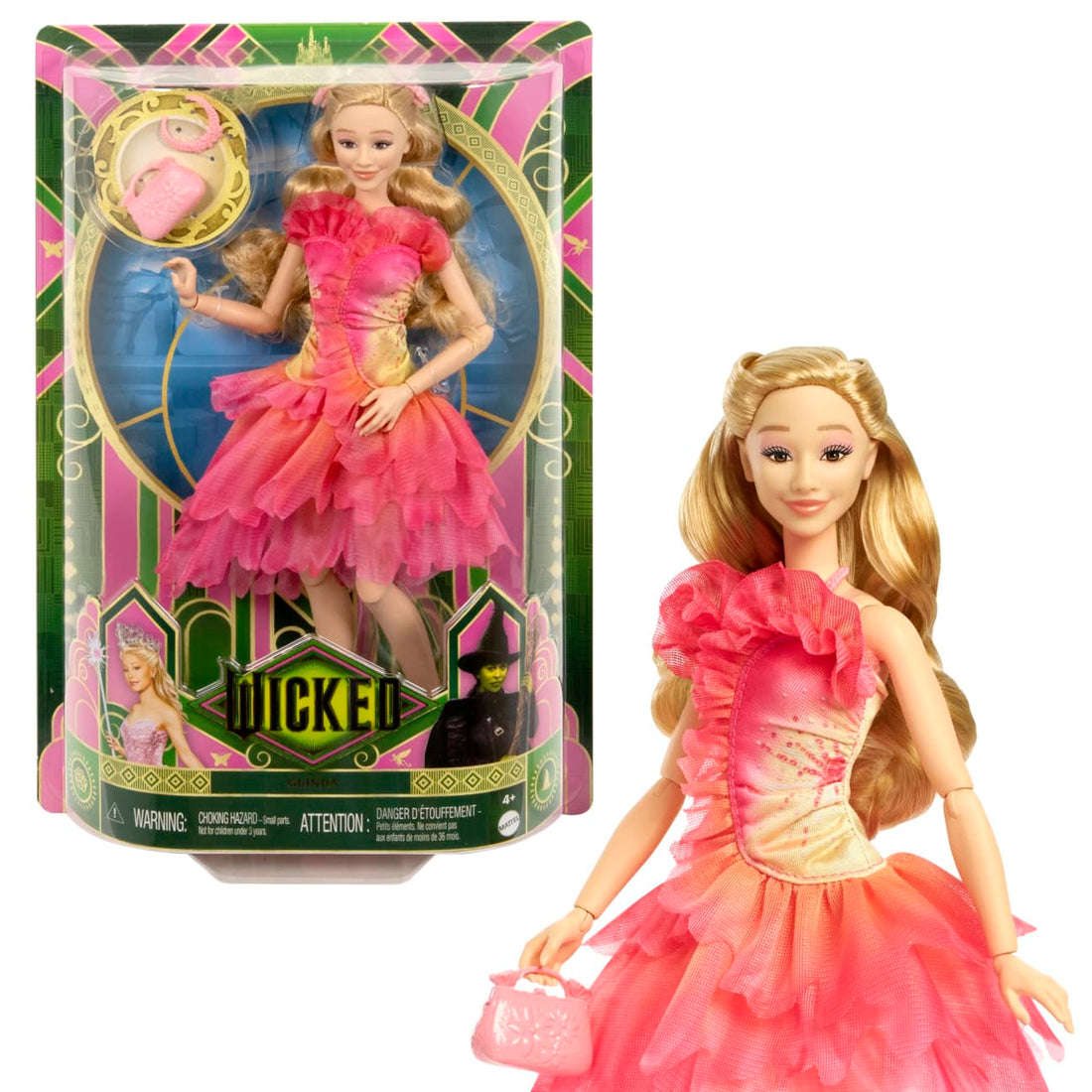 Bundle: Wicked’s Glinda Deluxe Fashion Doll Set