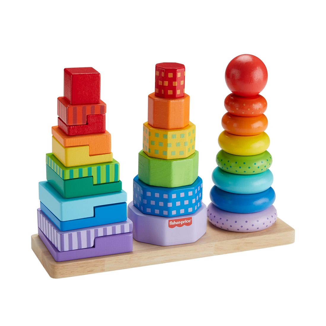 Fisher-Price Wooden Stacking Shape Sorter