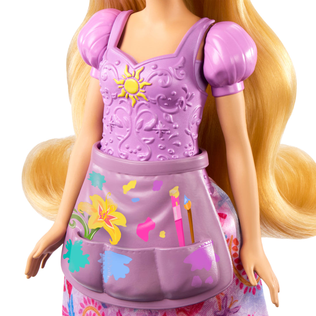 Disney Princess 2-in-1 Stories Rapunzel Fashion Doll with 2 Snap-On Bodices