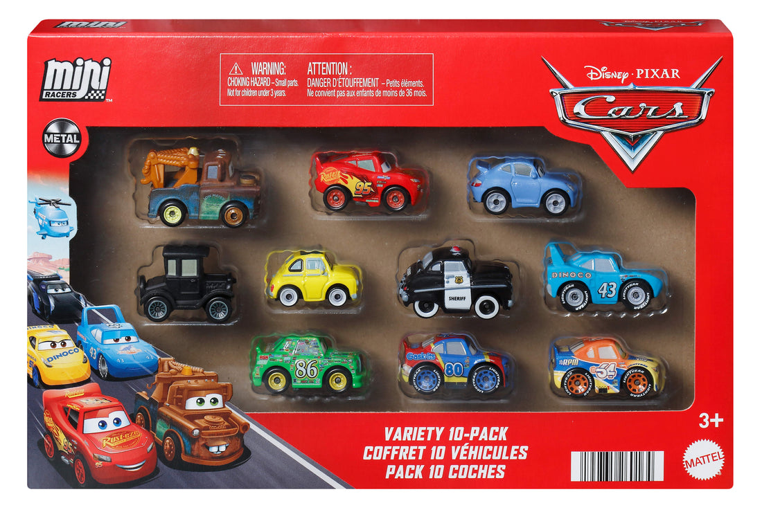 Disney and Pixar Cars Mini Racers 10-Pack