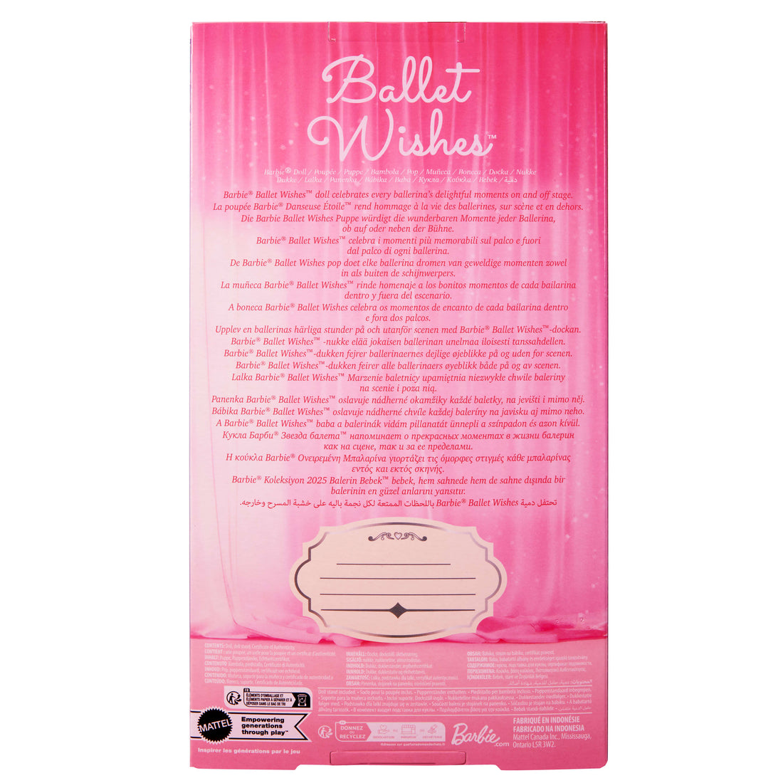 Barbie Ballet Wishes Doll (SIOC)