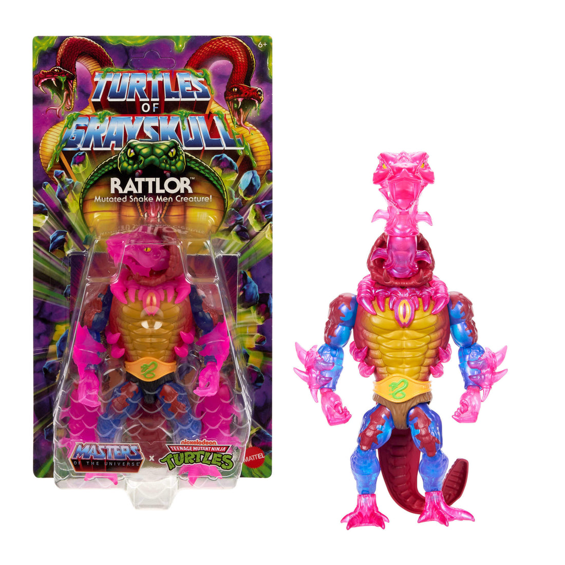 Masters Universe Origins Turtles of Grayskull Rattlor Action Figure