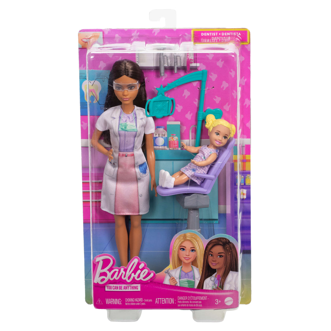 Barbie Dentist Doll with Brunette Fashion Doll