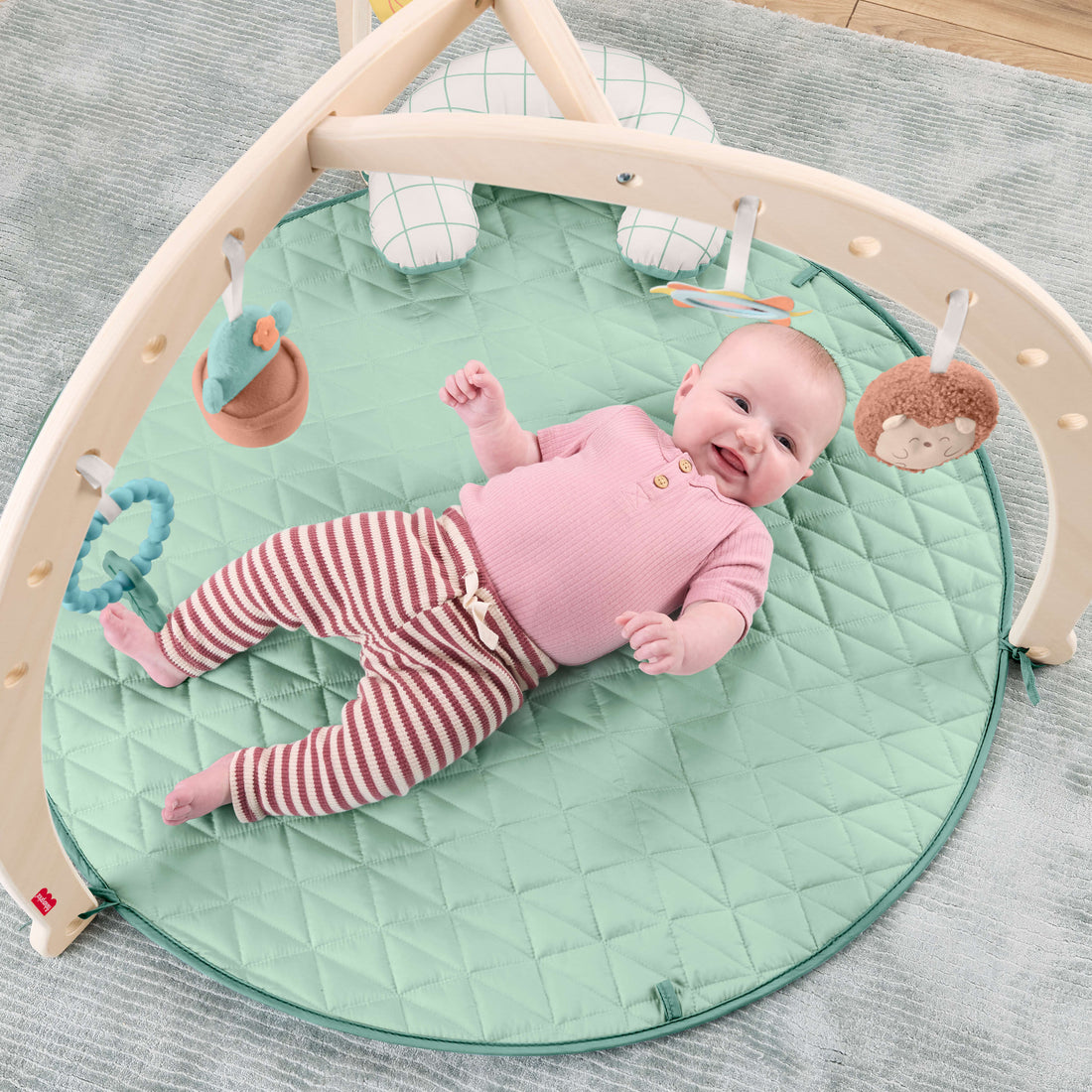 Fisher-Price Wooden Lay and Play Deluxe Activity Gym