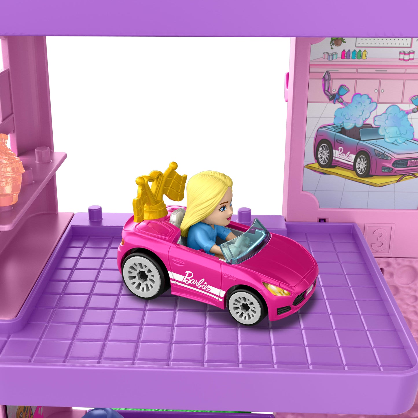 Hot Wheels RacerVerse Barbie Spiral Race Track Set