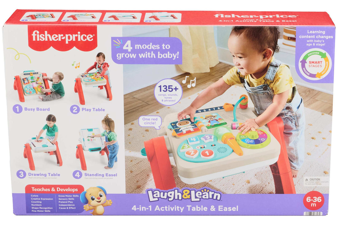 Fisher-Price Laugh & Learn 4-in-1 Activity Table & Easel