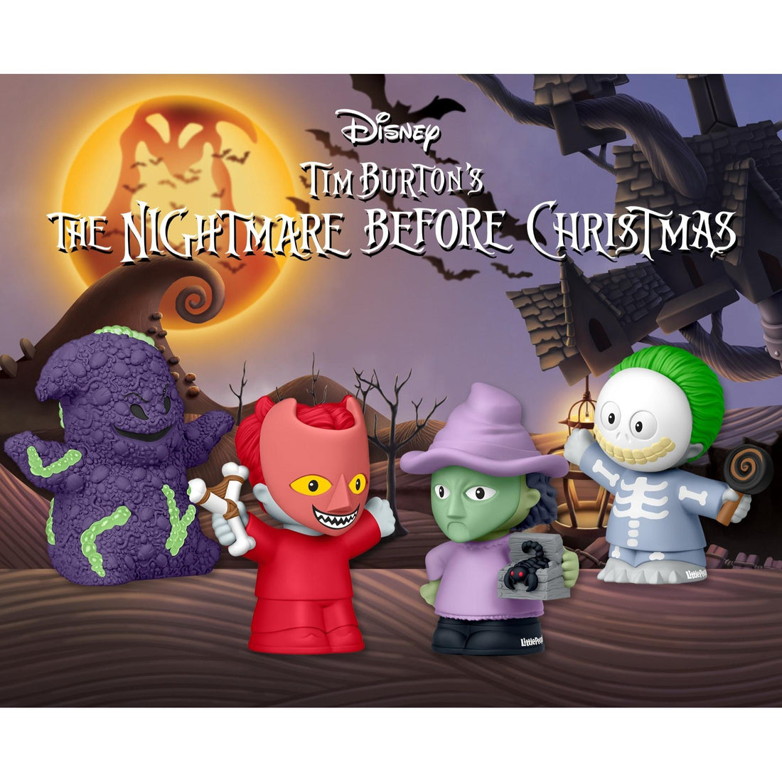 Little People Collector Disney Tim Burton’s The Nightmare Before Christmas Lock Shock & Barrel Set