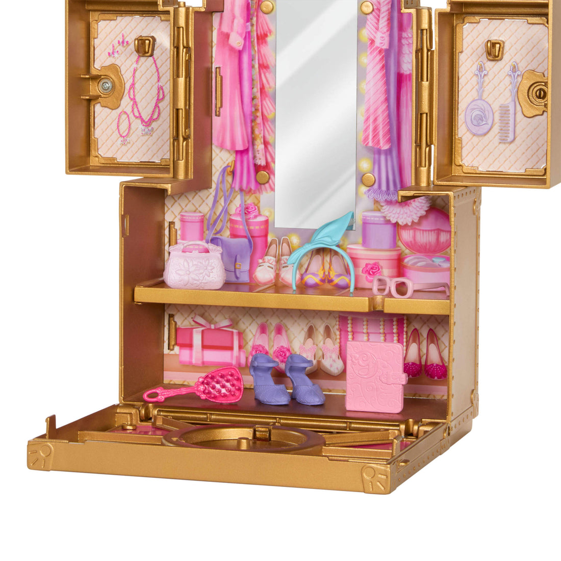 Bundle: Wicked's Glinda Fashion Doll & Glamorous Closet