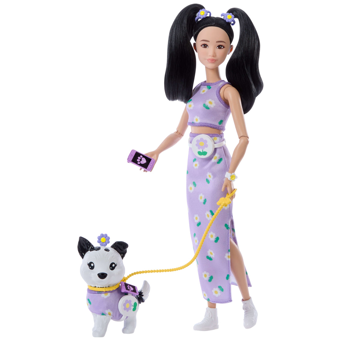 Barbie Twinning Looks Fashion Doll with Pet Dog