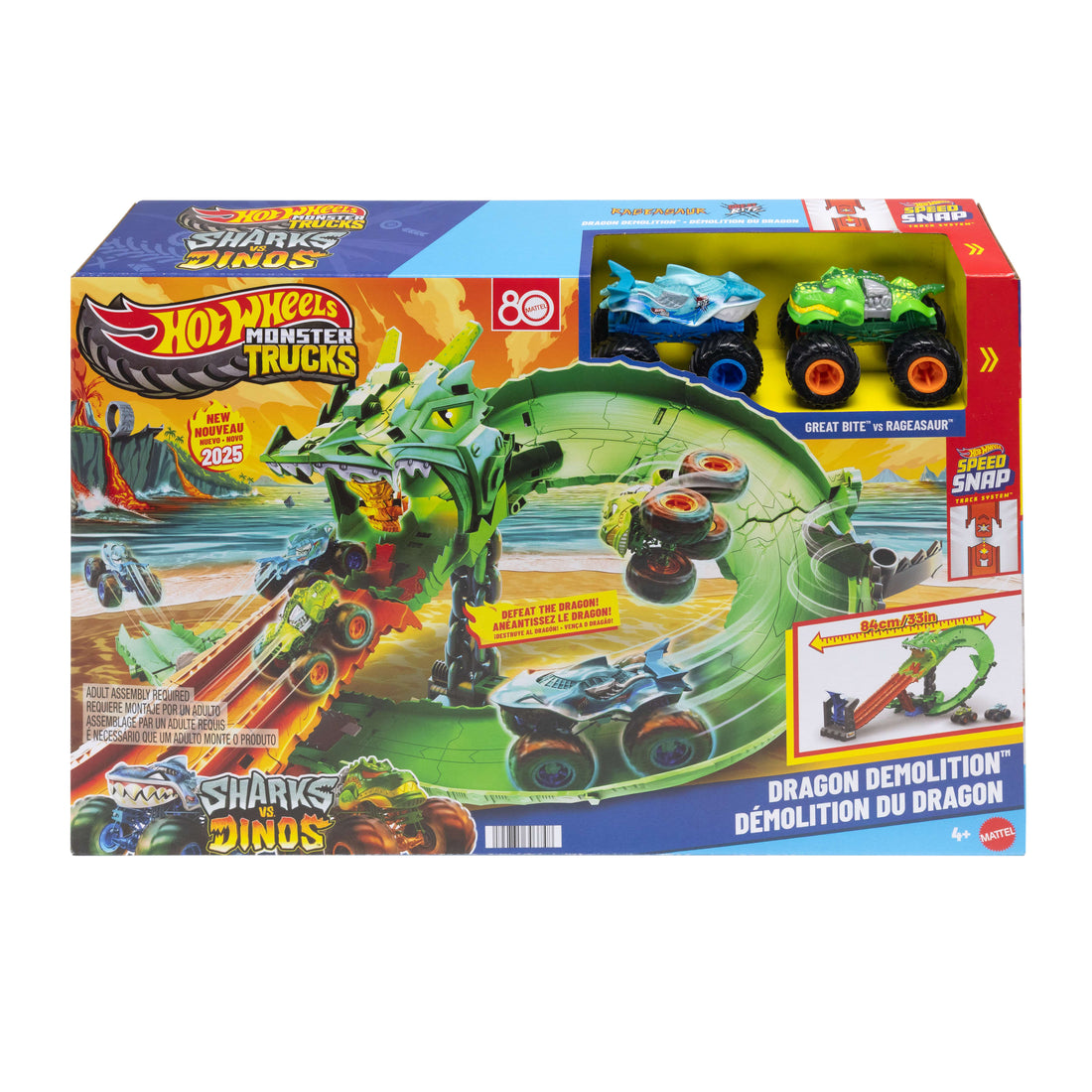 Hot Wheels Monster Trucks Dragon Demolition