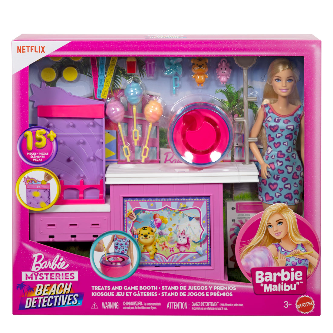 Barbie Mysteries Beach Detectives Doll, Playset and Accessories