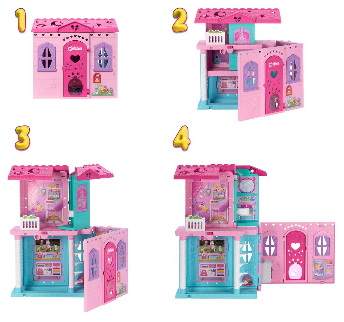 Barbie Chelsea Pop-Up Doll House with Doll & Accessories
