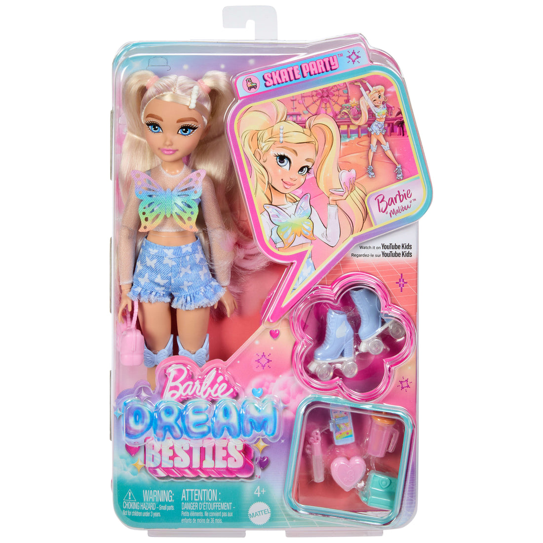 Bundle: Barbie Dream Besties Roller Skate 4 Pack