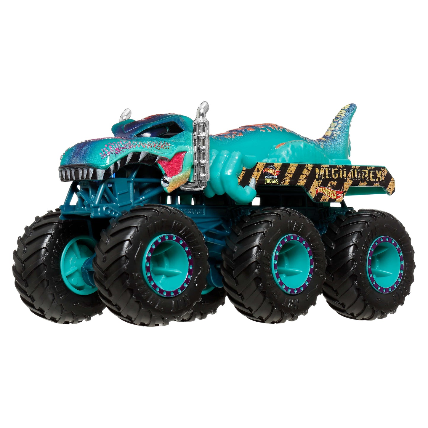Bundle: Hot Wheels Monster Trucks Sharks vs Dinos Multipack + 5 Assorted Vehicles