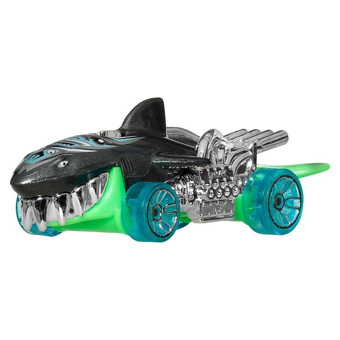Bundle: Hot Wheels Monster Trucks Sharks vs Dinos Multipack + 5 Assorted Vehicles