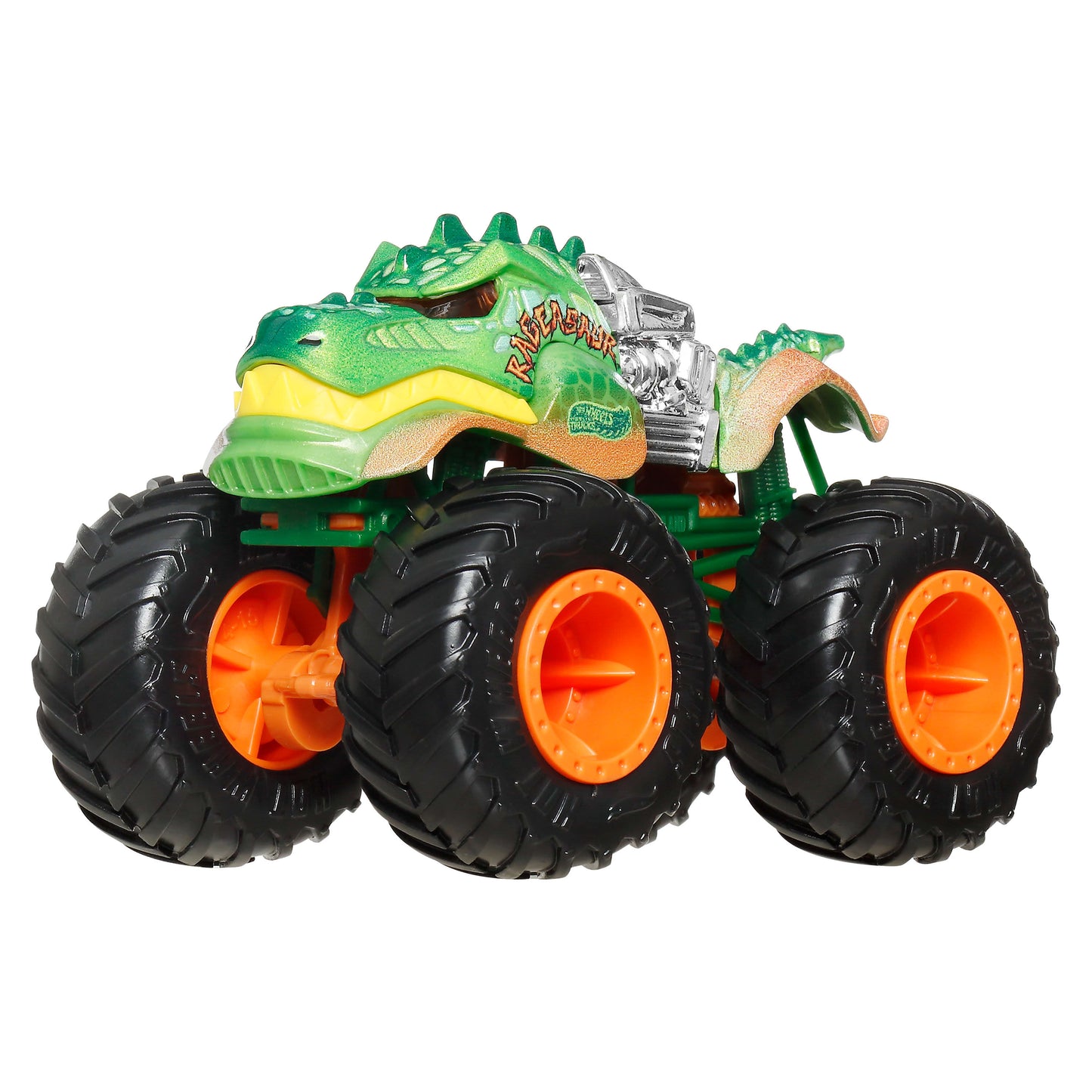 Bundle: Hot Wheels Monster Trucks Sharks vs Dinos Multipack + 5 Assorted Vehicles