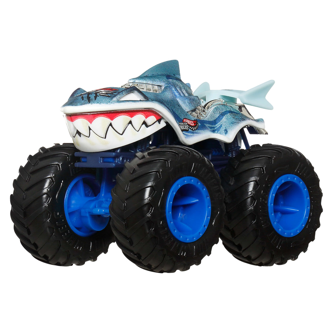 Bundle: Hot Wheels Monster Trucks Sharks vs Dinos Multipack + 5 Assorted Vehicles