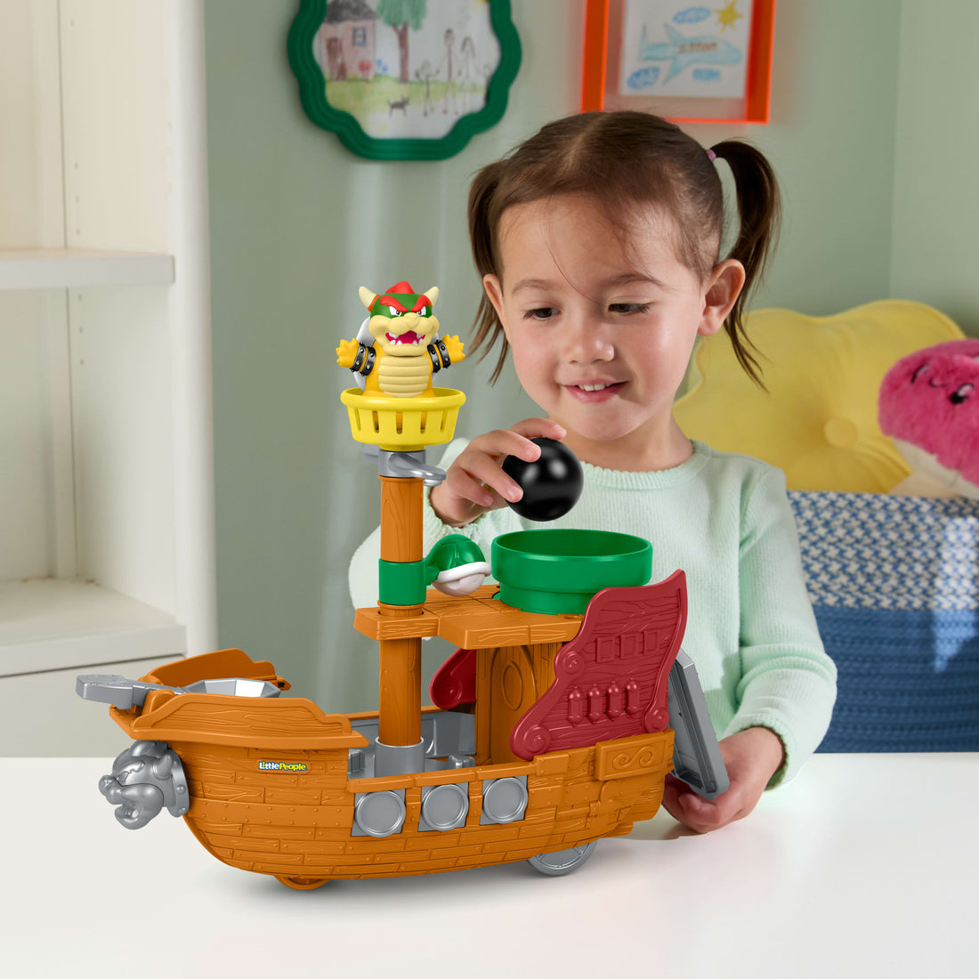 Fisher-Price Little People My Mario Bowser's Airship