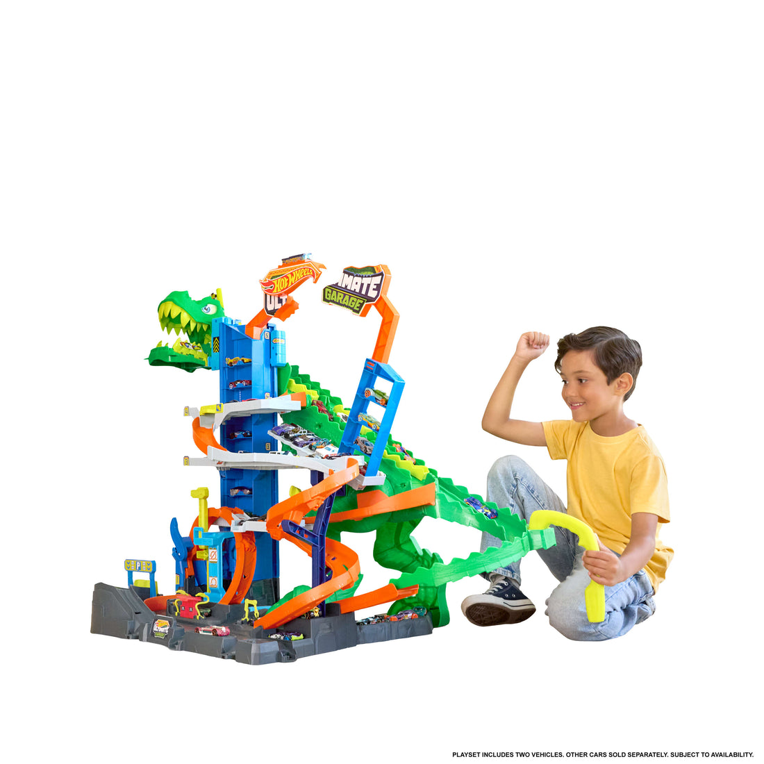 Hot Wheels City Ultimate T-Rex Garage