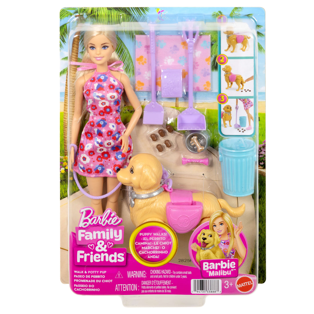 Barbie Walk & Potty Pup