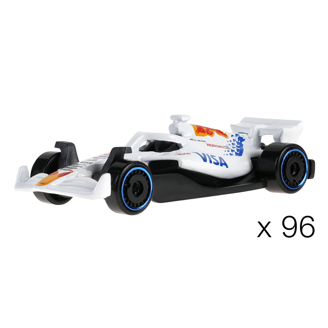 Bundle: Hot Wheels Basics Visa Cash App Racing Bulls Formula One™ Team Car Case - 96 Cars