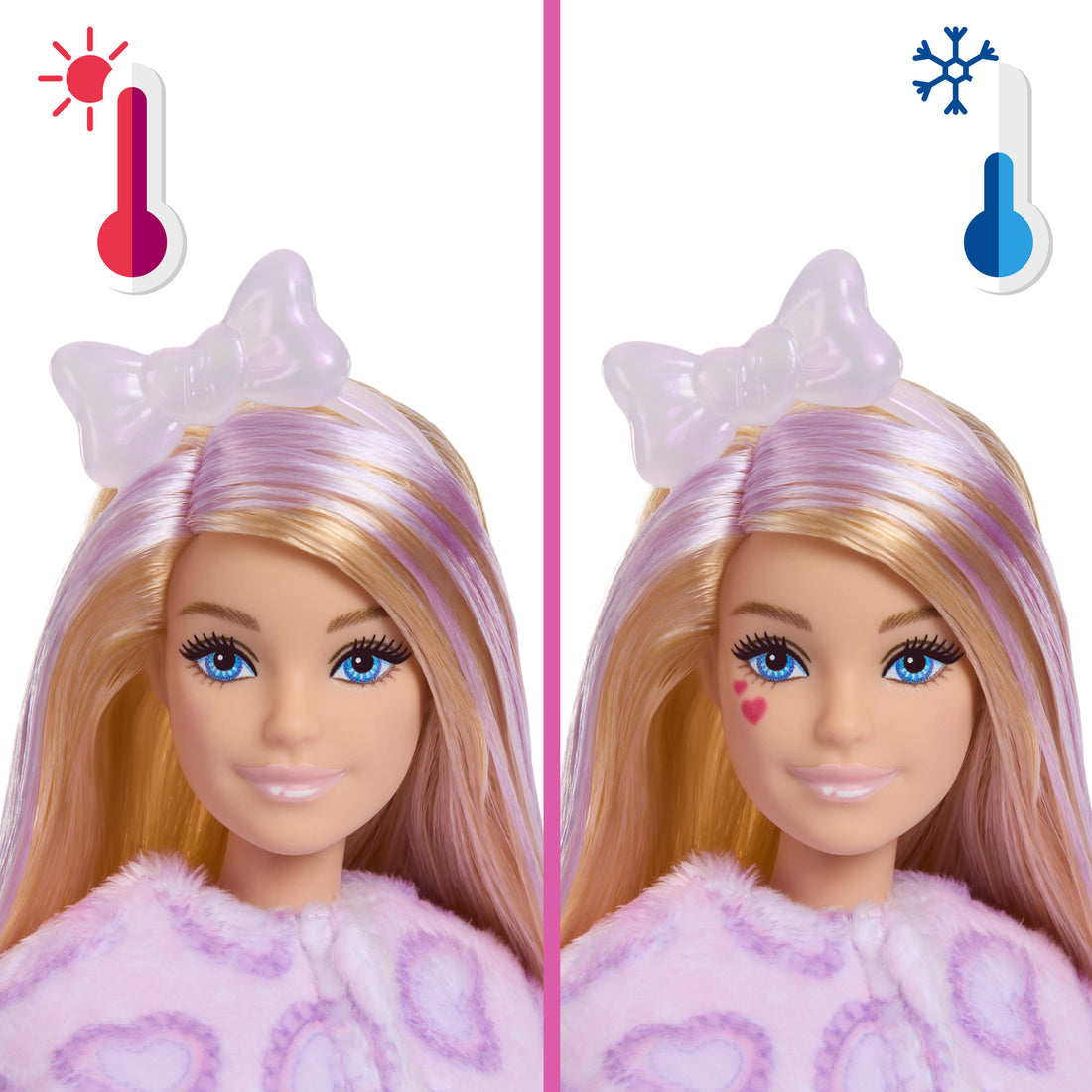 Care Bears Barbie Cutie Reveal Doll - Purple Kitten