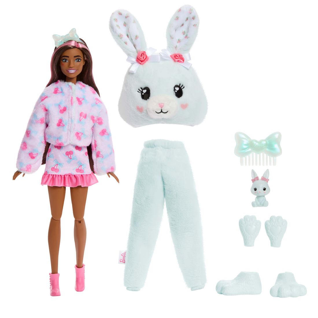 Bundle: Care Bears Barbie Cutie Reveal 3 Dolls - Lamb, Bunny and Kitten