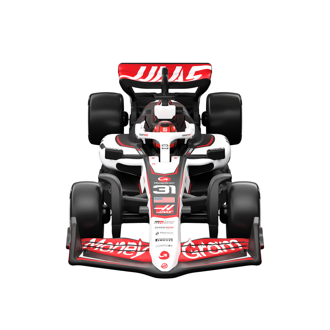 Hot Wheels Premium Collectible MoneyGram Haas F1® Team Car - Esteban Ocon