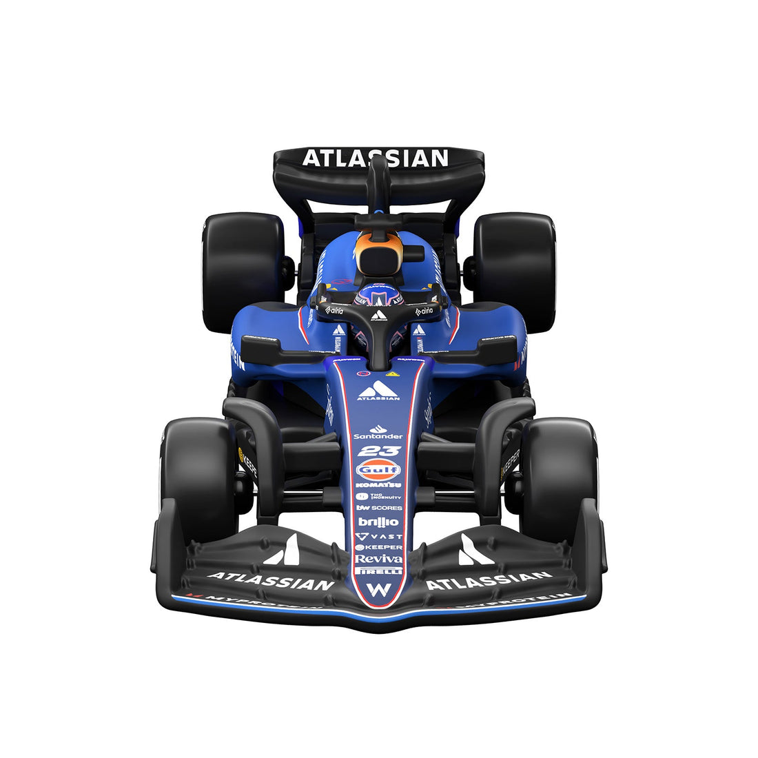 Hot Wheels Premium Collectible Atlassian Williams Racing Car - Alex Albon