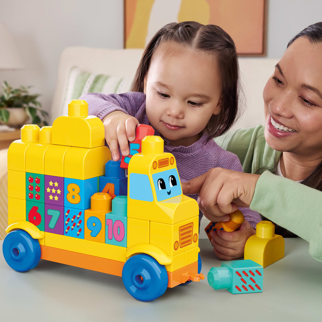 MEGA BLOKS Build & Count Bus