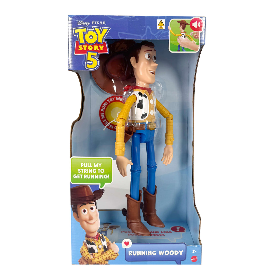 Disney and Pixar Toy Story 5 Running Woody Action Figure