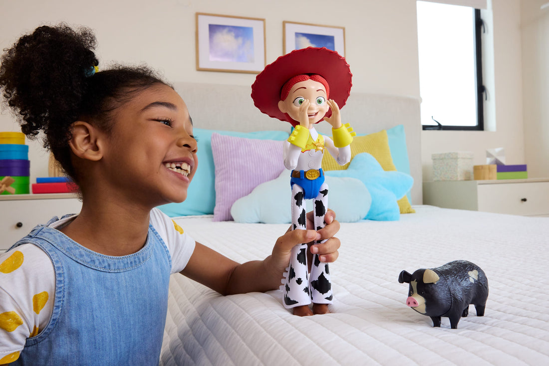 Disney and Pixar Toy Story 5 Critter Talk Jessie Action Figure & JD Pig