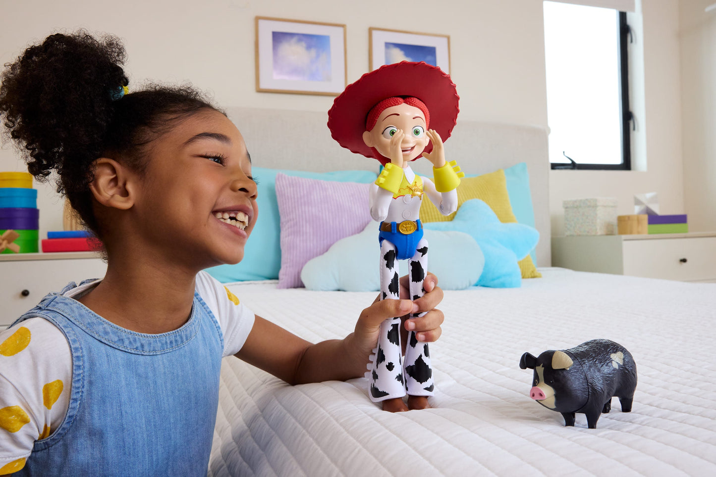 Disney and Pixar Toy Story 5 Critter Talk Jessie Action Figure & JD Pig