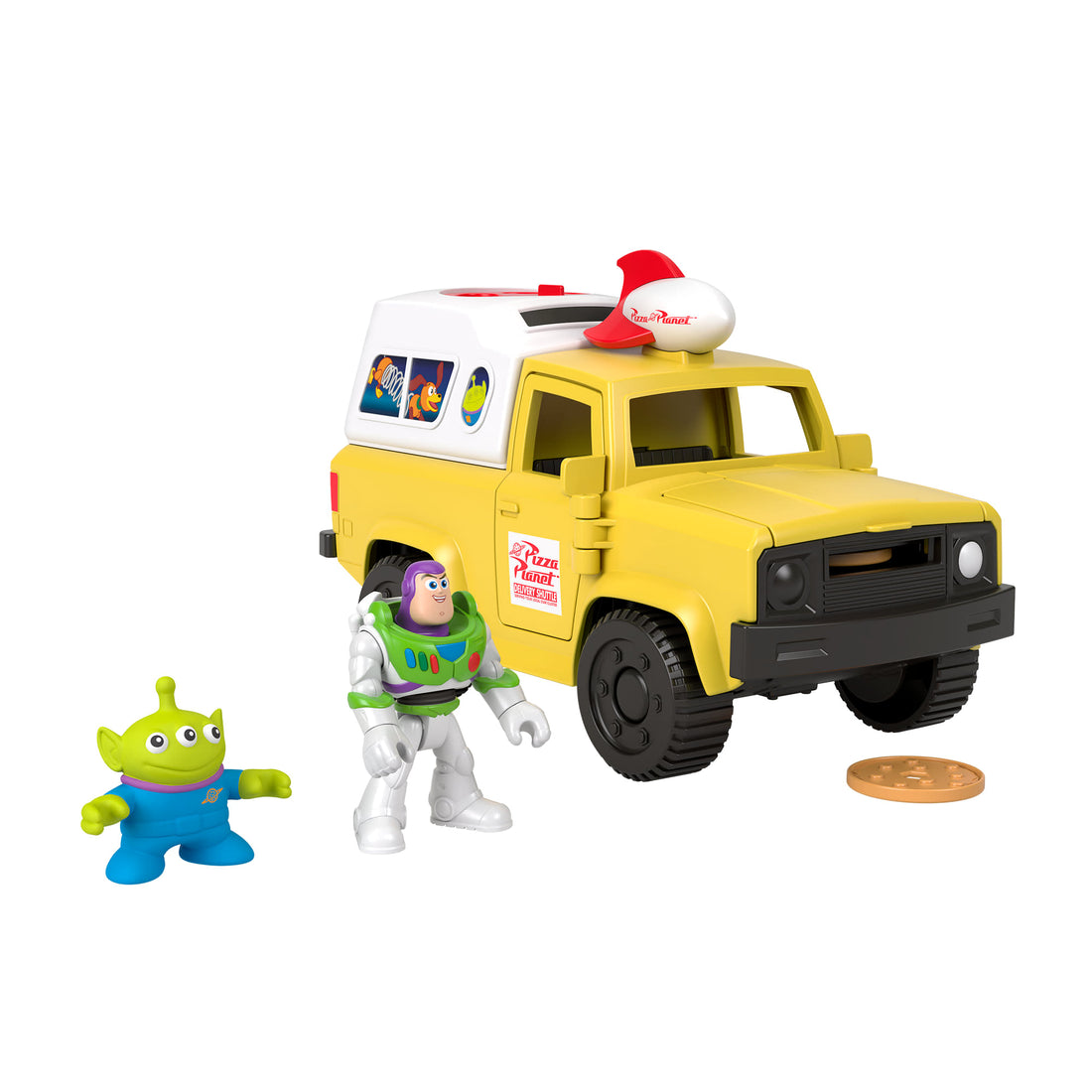 Imaginext Toy Story Pizza Planet Truck with Buzz Lightyear Alien Playset