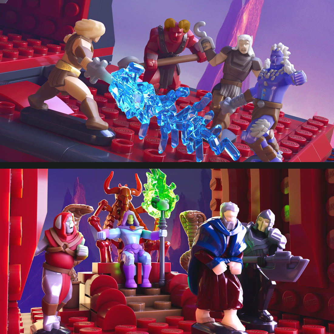 Mattel Brick Shop Masters of the Universe Clash at Snake Mountain